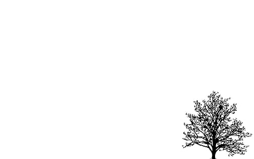 minimalistic trees simple background white background Art Minimalistic HD Art , Trees, simple background, minimalistic, white background, HD wallpaper HD wallpaper