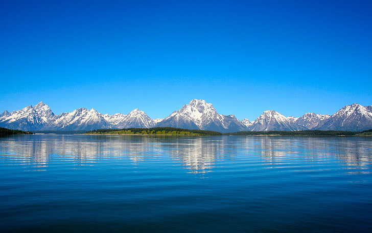 landscape, Wyoming, mountains, Teton County, HD wallpaper