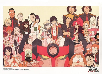 anime, Tengen Toppa Gurren Lagann, Littner Yoko, HD wallpaper HD wallpaper