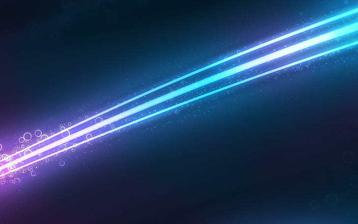 Glowing stripes and bubbles, pink and blue laser, abstract, 2560x1600, bubble, stripe, HD wallpaper