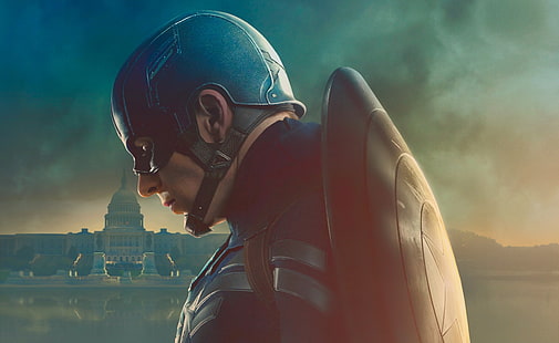 Captain America The Winter Soldier, Chris Evans รับบทเป็นกัปตันอเมริกา, ภาพยนตร์, กัปตันอเมริกา, ซูเปอร์ฮีโร่, ภาพยนตร์, ภาพยนตร์, คริสอีแวนส์, 2014, สตีฟโรเจอร์ส, กัปตันอเมริกา:, ทหารแห่งฤดูหนาว, วอลล์เปเปอร์ HD HD wallpaper