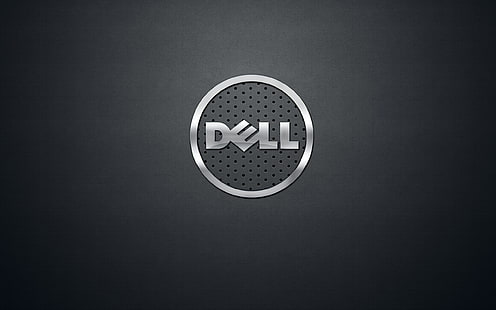 Dell, logo, digital art, computer, HD wallpaper HD wallpaper