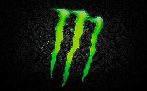 Getränke, Energie, Logo, Monster, HD-Hintergrundbild HD wallpaper