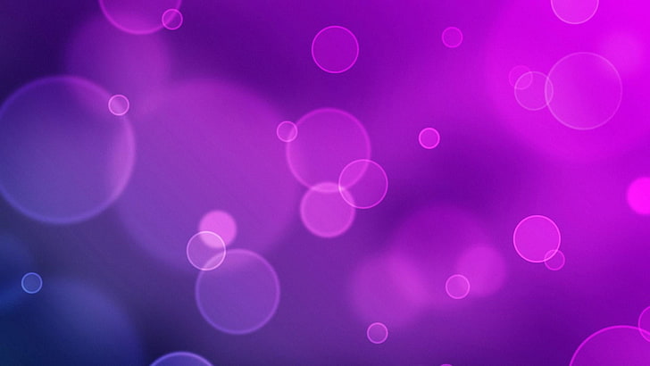 bubbles, lilac, abstract, HD wallpaper