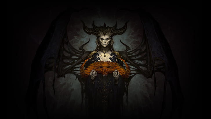 Videospiel, Diablo IV, Dämon, Diablo, Hörner, Lilith (Diablo), HD-Hintergrundbild