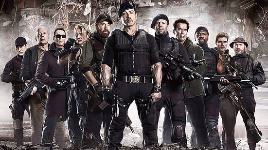 The Expendables 3 movie hd wallpaper 02, Poster The Expendables, Wallpaper HD HD wallpaper