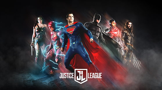 Movie, Justice League (2017), Aquaman, Batman, Ben Affleck, Cyborg (DC Comics), Ezra Miller, Flash, Gal Gadot, Henry Cavill, Jason Momoa, Ray Fisher, Superman, Wonder Woman, HD тапет HD wallpaper