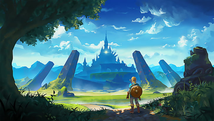 Zelda ، Link ، The Legend of Zelda: Breath of the Wild ، The Legend of Zelda، خلفية HD