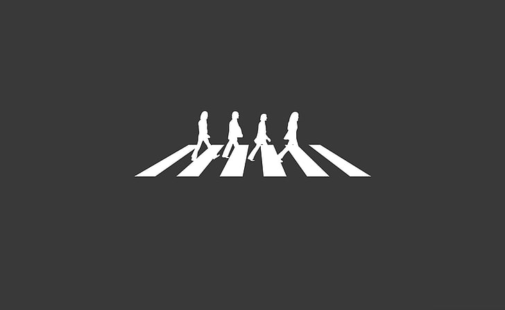 طريق دير البيتلز ، صورة ظلية لفرقة البيتلز ، أيرو ، فيكتور آرت ، طريق ، دير ، بيتلز، خلفية HD
