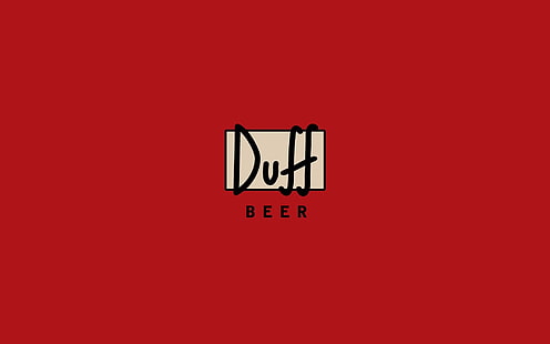 Logo Duff Beer, The Simpsons, Sfondo HD HD wallpaper