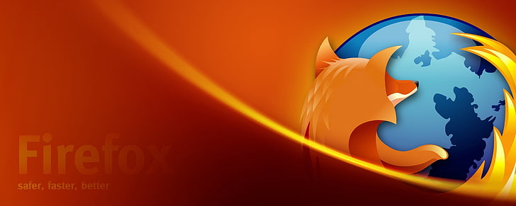 Илюстрация на лого на Firefox, лисица, програма, софтуер, оранжево, firefox, HD тапет