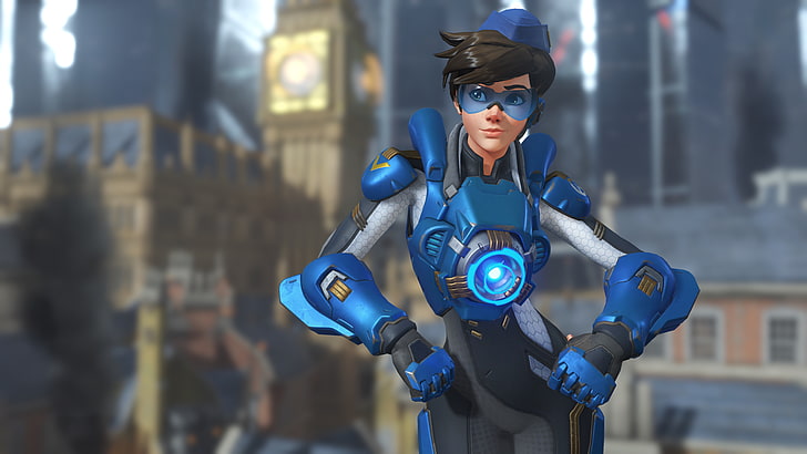Overwatch, tracer, Cadet oxton, Tracer (Overwatch), HD tapet