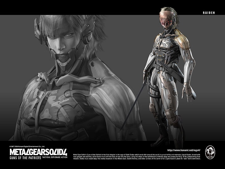 Metal Gear Solid 4 wallpaper, Video Game, Metal Gear, HD wallpaper