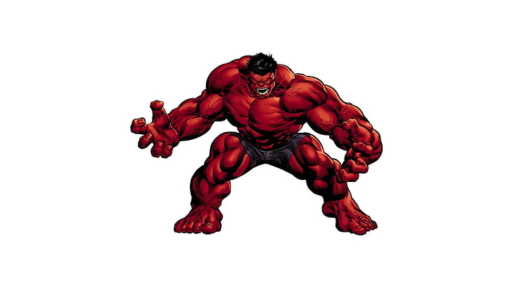 Hulk rouge, Hulk, artwork, Fond d'écran HD