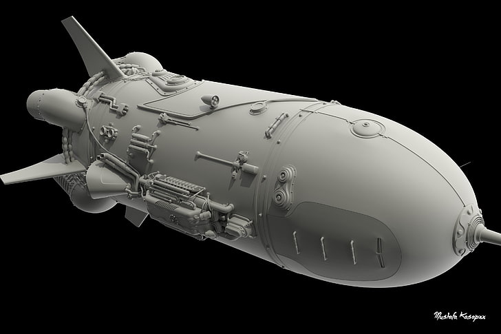 3D, 3D-Objekt, Motoren, Rakete, HD-Hintergrundbild