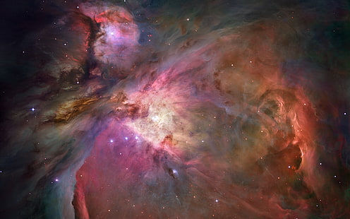 Най-острият изглед на Мъглявината на Орион на Хъбъл, астрономия, астрофизика, черна пинка, космически телескоп, мъглявини, орион, фотография, лилаво, звезди, HD тапет HD wallpaper