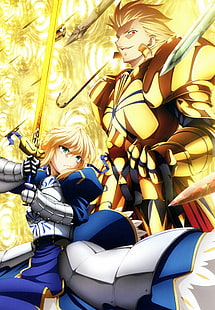 Anime, Schicksal, Schicksal Null, Gilgamesch, Säbel, Serie, HD-Hintergrundbild HD wallpaper