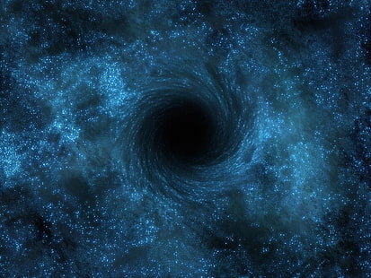 Raum, schwarze Löcher, Spirale, HD-Hintergrundbild HD wallpaper