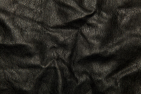 cuir, noir, fond, texture, rides, fissures, Fond d'écran HD HD wallpaper