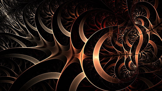 fractal, abstract, digital art, 3d, HD wallpaper HD wallpaper