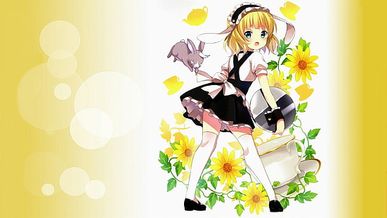dziewczyny z anime, Gochuumon wa Usagi Desu ka ?, Kirima Sharo, Tapety HD HD wallpaper