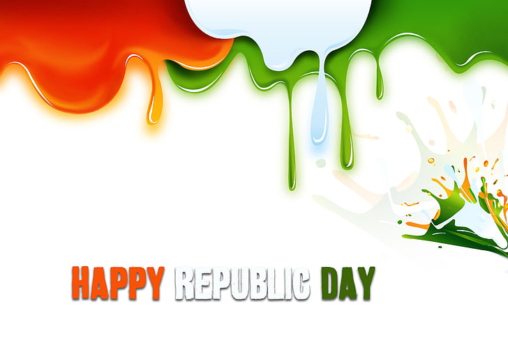 Indian Republic Day, Happy Republic Day textoverlay, festivaler / helgdagar,, konst, indian, republikdag, HD tapet