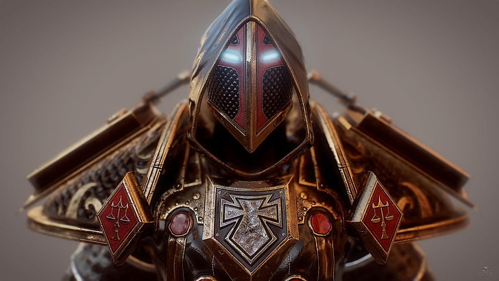 Gold gepanzerte Ritter Tapete, World of Warcraft, Paladin, Videospiele, HD-Hintergrundbild