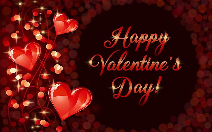 幸せなバレンタインデー、ロマンチック、愛、心、幸せ、バレンタイン、日、ロマンチック、愛、心、 HDデスクトップの壁紙