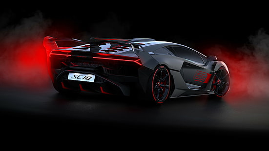 Lamborghini SC18, supersamochód, samochody 2018, 4K, Tapety HD HD wallpaper