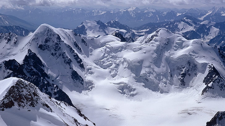 gunung, salju, Wallpaper HD