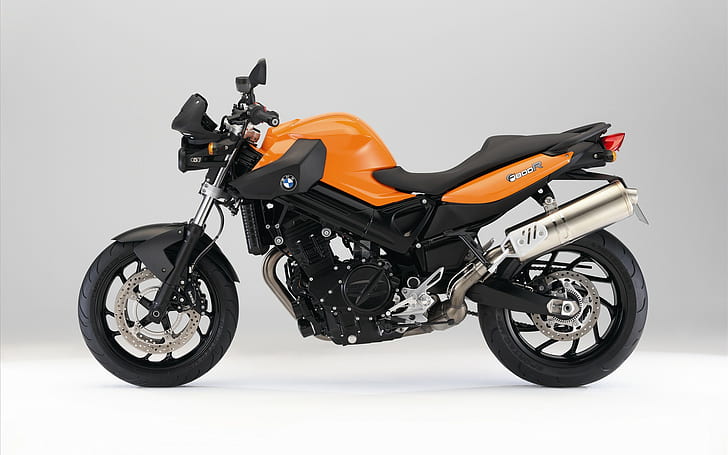 BMW F800 R Pomarańczowy HD, pomarańczowo-czarny rower sportowy bmw, bmw, rowery, pomarańczowy, motocykle, rowery i motocykle, r, f800, Tapety HD