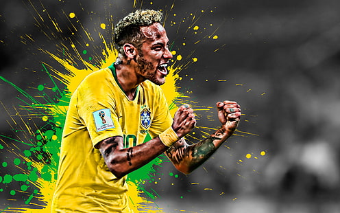 Calcio, Neymar, brasiliano, calciatore, Sfondo HD HD wallpaper