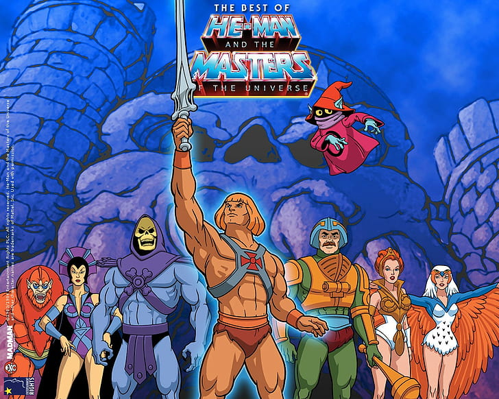 He-Man, He-Man and the Masters of the Universe, cartoon, Skeletor, HD wallpaper