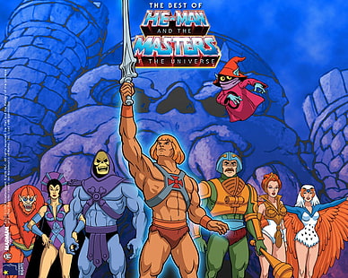 He-Man, He-Man and the Masters of the Universe, cartoon, Skeletor, HD wallpaper HD wallpaper
