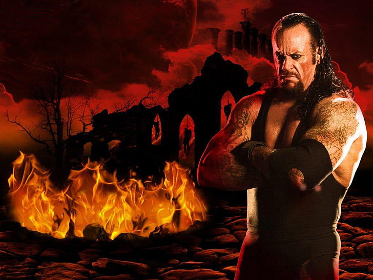 WWE Undertaker, Wallpaper digital Undertaker, WWE,, kejuaraan kelas berat, juara dunia, juara dunia, Wallpaper HD