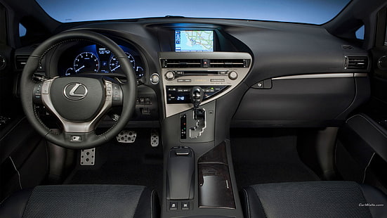 Lexus RX350, Лексус, суперкар, салон автомобиля, средство передвижения, HD обои HD wallpaper