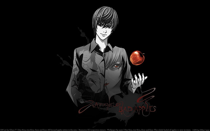 gray-haired male anime character, Death Note, HD wallpaper