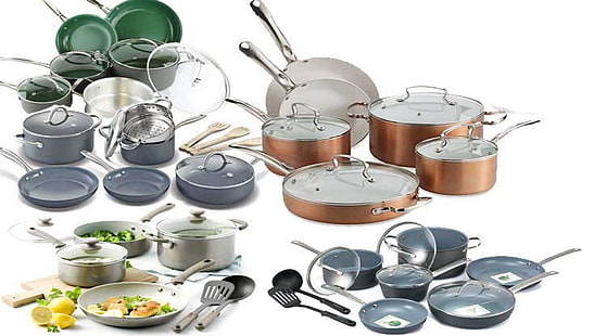 peralatan masak keramik, pena keramik, piring keramik, peralatan masak, peralatan dapur, Wallpaper HD HD wallpaper