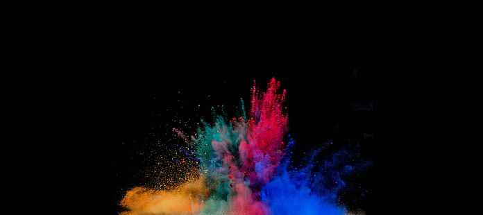 Colorful Powder Explosion, HD wallpaper HD wallpaper