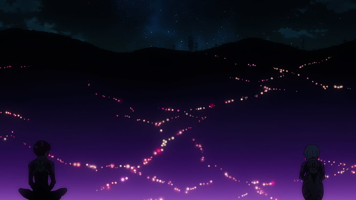 Neon Genesis Evangelion, Ikari Shinji und Ayanami Rei, HD-Hintergrundbild