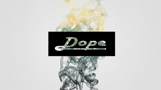 dope, smoke, white, simple background, HD wallpaper HD wallpaper