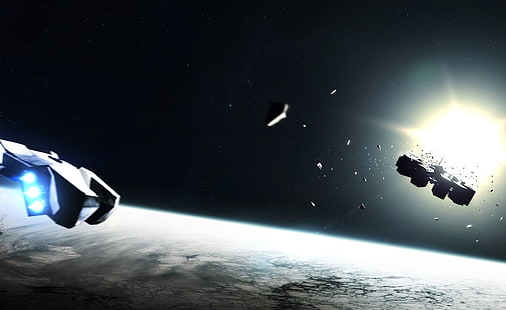 Kadr z filmu międzygwiezdnego, science fiction, grafika, Interstellar (film), Tapety HD HD wallpaper