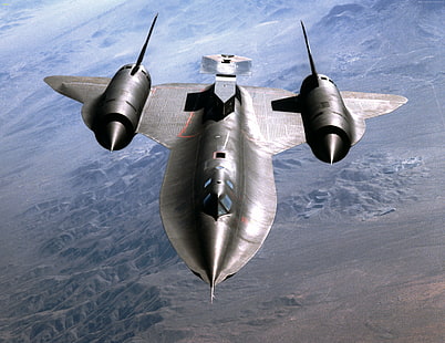 SR-71, ВВС США, Lockheed, самолеты, небо, самолет, реактивный самолет, Blackbird, HD обои HD wallpaper