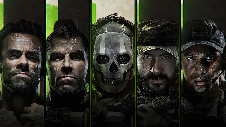 COD Modern Warfare II, Call of Duty: Modern Warfare II, 4K, Call of Duty, men, mask, Activision, video games, video game characters, video game boys, HD wallpaper