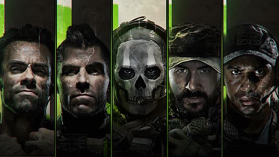 COD Modern Warfare II, Call of Duty: Modern Warfare II, 4K, Call of Duty, мъже, маска, Activision, видеоигри, герои от видеоигри, момчета от видеоигри, HD тапет HD wallpaper