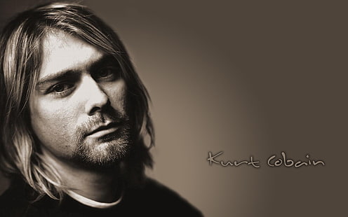 Kurt Donald Cobain Nirvana, kurt cobain photo, nirvana, man, background, HD wallpaper HD wallpaper