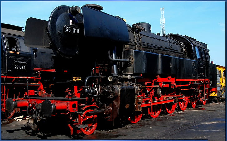 train, steam locomotive, Deutsche Bahn, vehicle, HD wallpaper