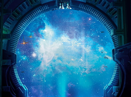 Guardians Of The Galaxy Space, wallpaper galaksi biru kosmik, Film, Film Lainnya, Pahlawan Super, Film, Film, 2014, penjaga galaksi, Wallpaper HD HD wallpaper
