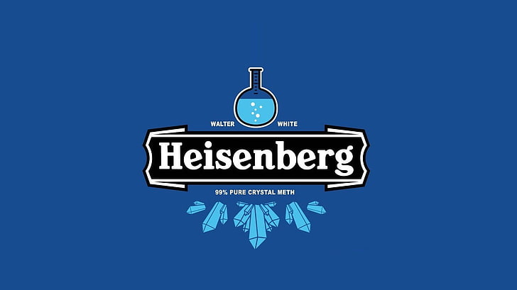 Logo Heisenberg, TV, Breaking Bad, arrière-plan simple, Fond d'écran HD