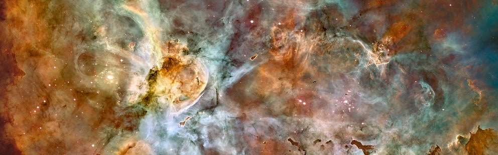 carina nebula Çift Monitör Carina Bulutsusu Uzay Yıldız HD Sanat, Uzay, çift monitör, çift ekran, çok güzel, carina bulutsusu, HD masaüstü duvar kağıdı HD wallpaper